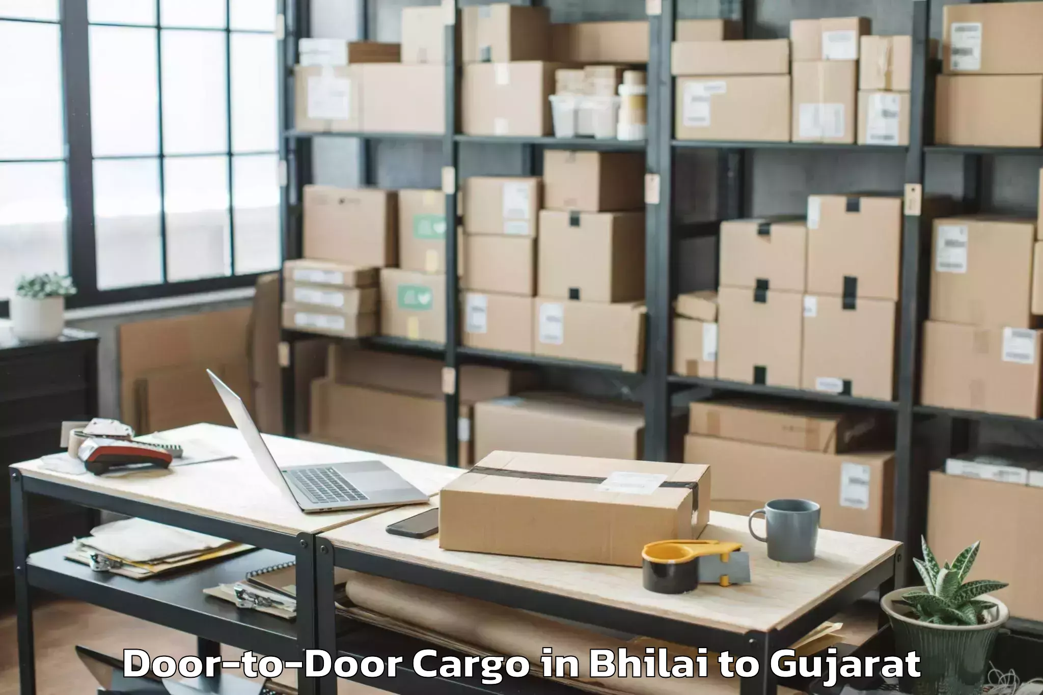 Book Your Bhilai to Mahuva Door To Door Cargo Today